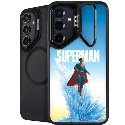 Superman 2025 Fortress of Solitude Classic Rise Galaxy S25 Kickstand Case